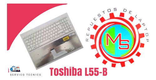 Teclado Toshiba L55-b Blanco