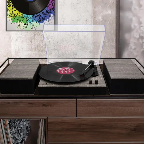 Mpk - Tocadiscos Bluetooth, Sistema De Alta Fidelidad Con A.
