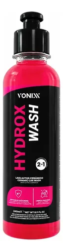 Shampoo Cerâmico Vonixx Hydrox Wash para Carro com SiO2 e Proteção Duradoura 240ml