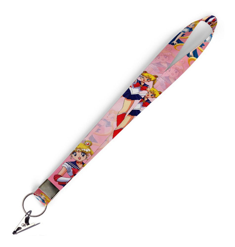 Cordão Crachá Sailor Moon Com Jacaré