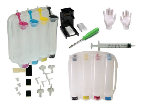 Kit Bulk Ink Tanque Canon + Verruma + Snap Fill Pg Cl