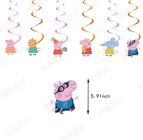 Cotillon Peppa Pig Decoración Cumpleaños Peppa La Cerdita 2