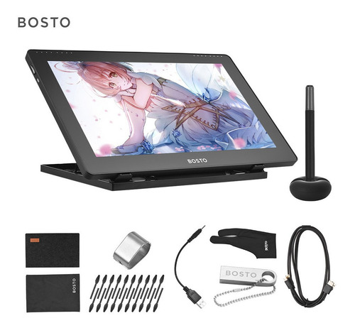 Bosto 16hdk Pantalla De Tableta De Dibujo De Gráficos Lcd