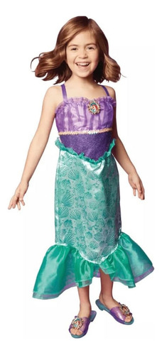 Disfraz De Ariel La Sirenita De Disney Turquesa 4 A 6 Años