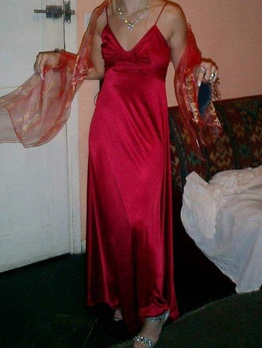 Vestido Fiesta Largo Importado Xs Mujer Largo Rasado
