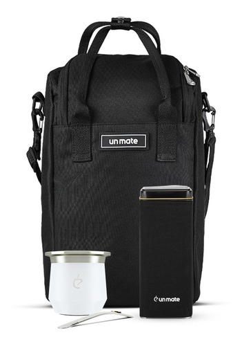 Imagen 1 de 10 de Pack Matero Un Mate - Bolso Negro
