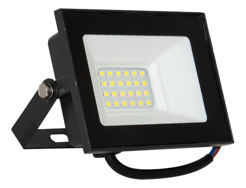 Pack X3 Proyector Led Negro Reflector Luz Fria Calida 20w Luz Frío