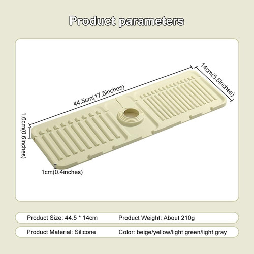 Protector Contra Salpicaduras Silicona Para Grifo Fregadero