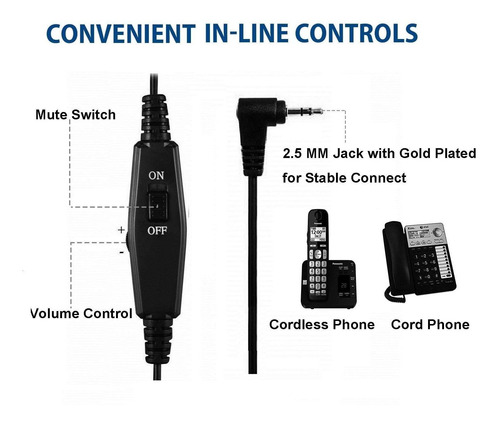 Auriculares De Teléfono Con Cancellation De Ruido Y Interrup