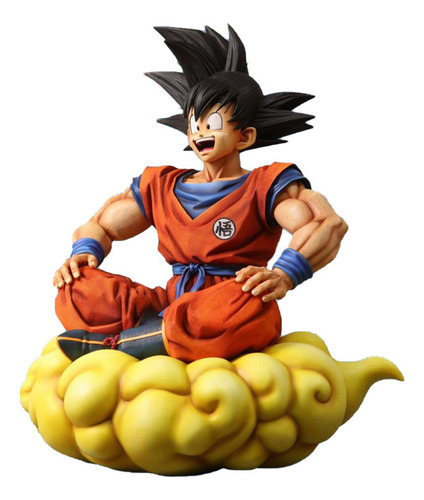 Adorno Para Torta Goku Sentado En Nube Impreso 3d