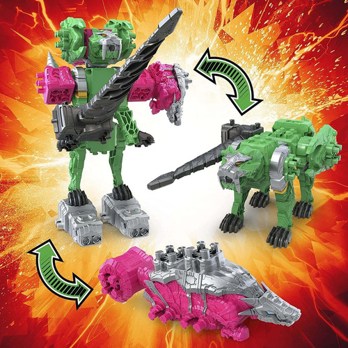 Power Rangers Prg Dnf Pente Zords Rosa E Verde