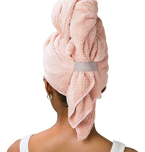 Volo Hero Cloud Pink Hair Towel | Ultra Soft, Super Absor...