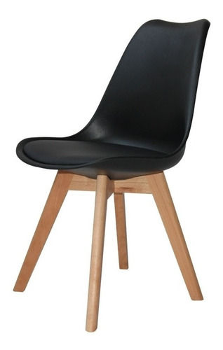 Silla Eames Acolchonada Blanca Comedor / New Tower Colores