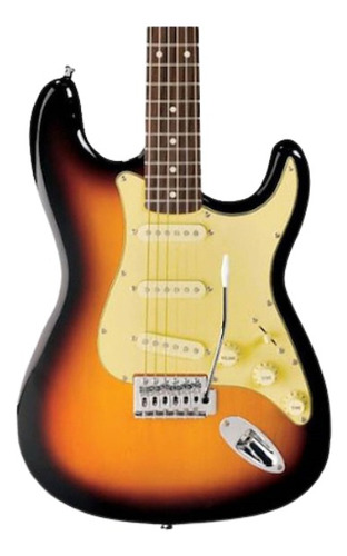 Guitarra Electrica Jay Turser Legacy Strato Tobacco Sunburst Color Naranja Oscuro Material Del Diapasón Rosewood Orientación De La Mano Diestro