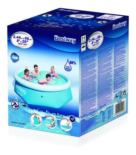 Piscina Inflável 2300 Litros Fast Set - 57265 - Bestway