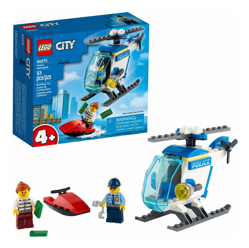 Lego Kit De Construcción De Helicóptero De Policía De Fr32ee