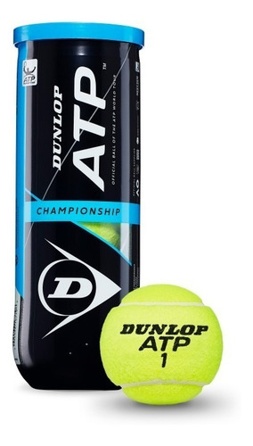 Tubo Pelotas Tenis Dunlop Atp Championship Regular Duty X3