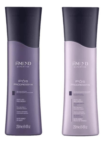  Kit Amend Pós Progressiva Shampoo 250ml+condicionador 250ml