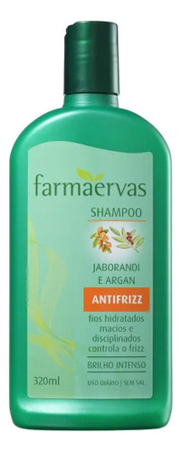  Shampoo Jaborandi e Argan Farmaervas 320ml