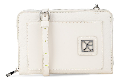 Cartera Cierre Sencillo Cloe Yeugami Máximo Color Beige