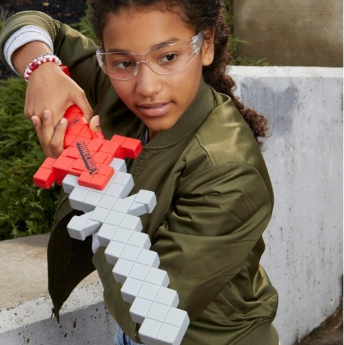 Minecraft Heartstealer Nerf Hasbro Espada Lanzadardos