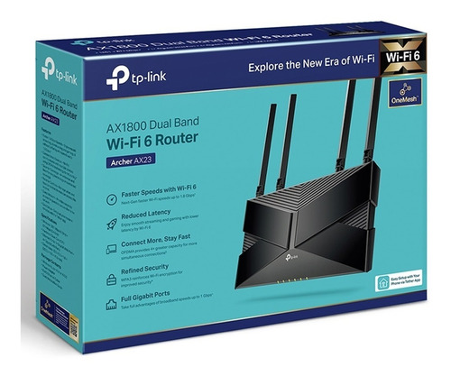Router Tp-link Archer Ax23 Wifi 6 Ax1800 Gigabit 4 Antenas