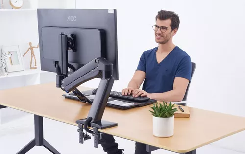 Soporte Monitor Y Teclado Escritorio Ergonómico De 22 A 32 – MYSHOPURUGUAY