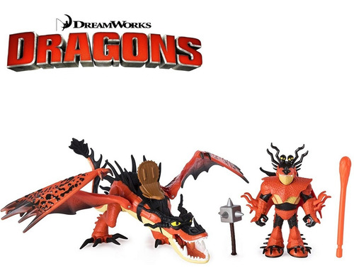 Hipo Astrid Patan Heather Windshear Chimuelo Dragon + Muñeco
