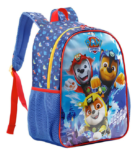 Mochila Costas M Escolar Patrulha Canina Paw Patrol Xeryus Cor Azul X1