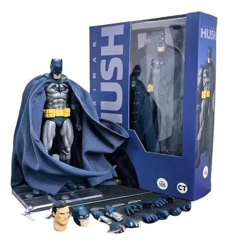 For Ct Toys Mafex 105 Batman Action Figure, Versão Azul
