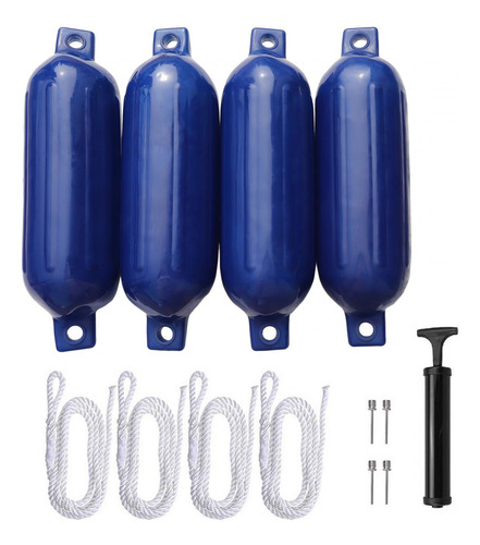 4 Uds. De Parachoques De Guardabarros Para Barcos, Azul