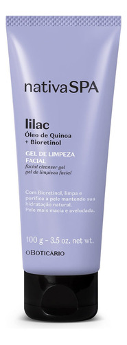 Boticário Nativa Spa Lilac Gel De Limpeza Facial 100g