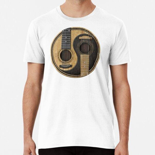 Remera Guitarras Acústicas Viejas Y Desgastadas Yin Yang ALG