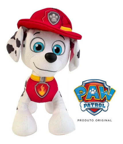 Pelúcia Marshall 30cm - Sunny - Patrulha Canina Paw Patrol