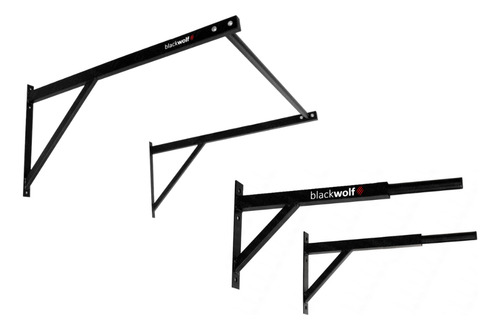 Kit Barra Fixa 65 Cm + Barra Paralela Dip Com Passantes