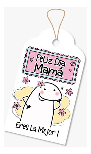 100 Etiquetas Cartón Dia De La Madre, Flork