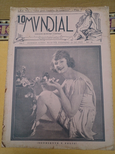 Mundial Periódico Quincenal Ilustrado Tandil Chaplin A 1923