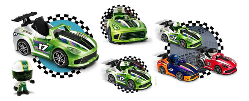Pinypon Action Coche De Carreras +figura 7cm Color Verde