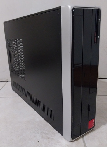 Gabinete Micro Atx Slim Pc Negro Con Fuente Arm