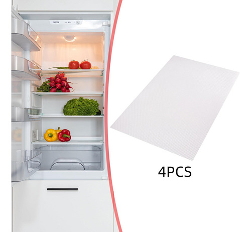 De Refrigerador De 4 Piezas De Cajón De Refrigerador, Claro