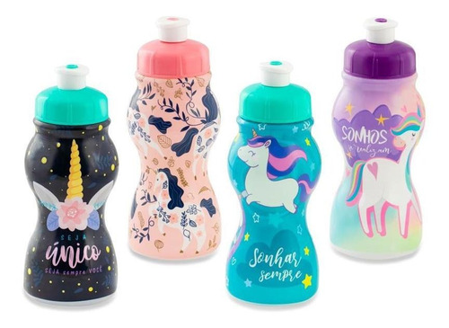 Squeeze Unicornio 250ml Cor Sortido