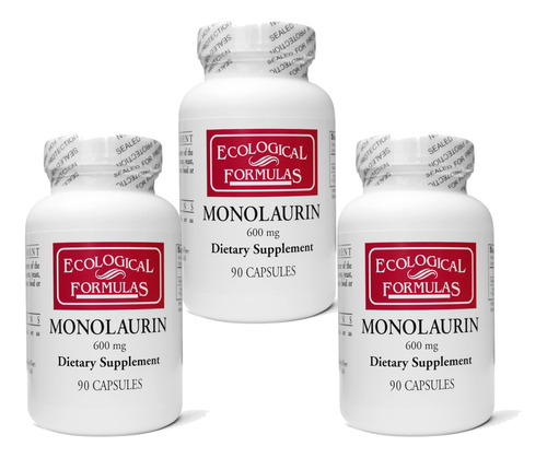 Ecological Formulas Monolaurina De 600 Mg - Tres Botellas Se