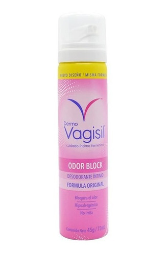 Vagisil Odor Block Desodorante Intimo Hipoalergenico X 75ml