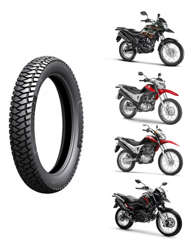 Pneu Xre 190 Bros 150 90/90-19 Tl 52p Anakee Street Michelin