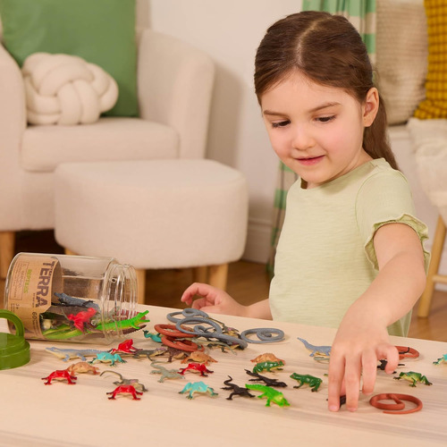 Juego De Animales Reptiles Y Anfibios, 60 Cm, Para Niños De