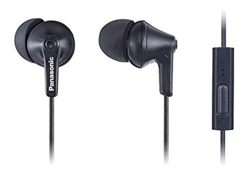 Panasonic Ergofit-auriculares In-ear ,micrófono Negro Mate