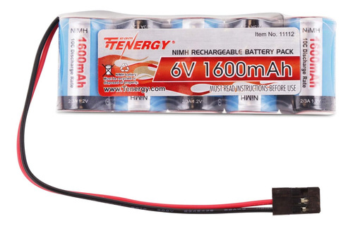 Bateria Recargable Nimh De 6 V 1600 Mah P/ Vehiculos Rc