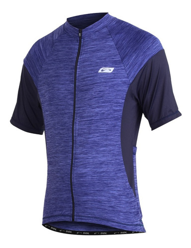 Imagem 1 de 1 de Camisa Ciclismo Azul Marinho Masculina Sol Sports Light 2