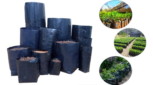 25 Kg Bolsas Para Vivero 15 X 20 Sembrar Trasplantar Plantas