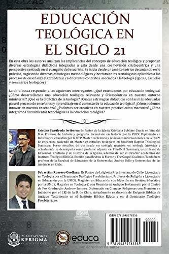 Educacion Teologica En El Siglo 21 Historia,..., De Irribarra, Cristian Sepuv. Editorial Publicaciones Kerigma En Español